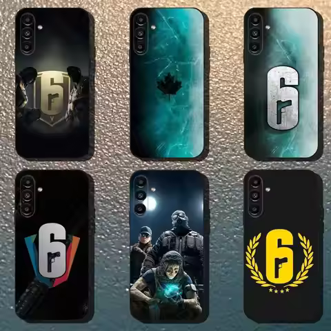 R-Rainbow Six Siege Phone Case For Samsung Galaxy A13,A21s,A22,A31,A32,A52,A53,A71,A80,Soft Black Sh