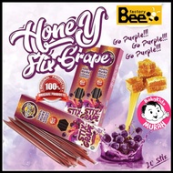 HONEY STIX GRAPE 20pcs By Bee Factory Shuib Sepahtu  |  Madu Asli Perisa Anggur |  Madu Shuib Madu A