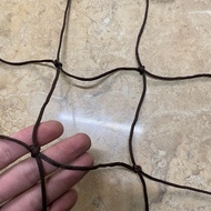 Safe brown stair net for children, size 0.8 x 10m (with lanyard)