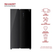 (Bulky) Sharp 599L 2 Door Refrigerator SJ-SS60G-BK