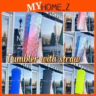 MYHZ_ 700ML Starbucks Tumbler Bottle With Straw Studded/Crystal/Mermaid Series
