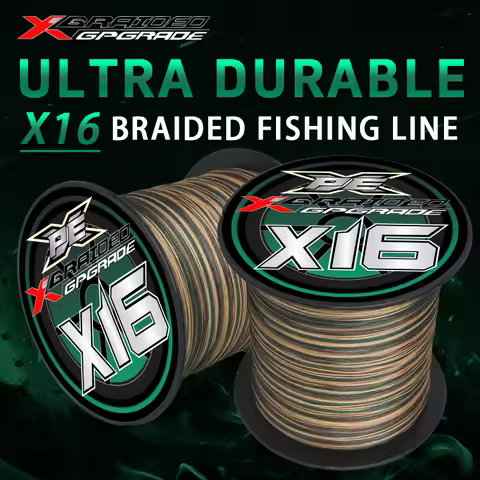 YGKX Fishing Lines X16 Strands Braided PE Line 300/500M Japan Smooth Multifilament Line Carp Fly Fis