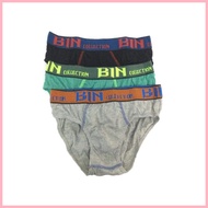 ∆ ✔ BIN COLLECTION BRIEF 3PCS MEN'S UNDERWEAR #B-1107