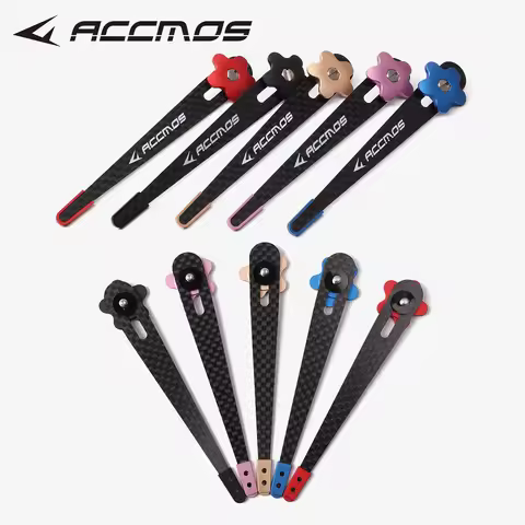 Archery Bow Clicker ACCMOS Carbon Fiber/6061-T6 Aluminum Signal Clicker Adjustable for Outdoor Shoot