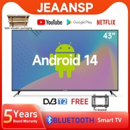 JEAANSP Android TV 32/43/50/55 inch Smart TV LED Full HD Bluetooth TV Netflix/YouTube/GooglePlay DVB