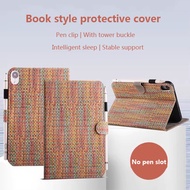 Luxury Woven Pattern Leather Tablet Case For 2025 iPad A16 11 inch A3356 A3355 iPad11 (A16) Air 11 2