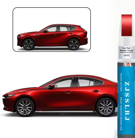 41V Soul Red Metallic Tricoat Touch Up Paint for Mazda, Car Paint Pen Scratch Repair Two-In-One Touc
