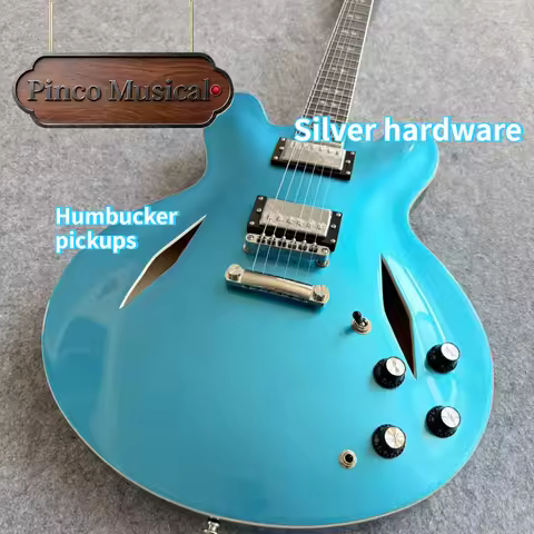 DG Semi‑Hollow 335 Electric Guitar F‑Hollow Body HH Alnico5 Humbuckers 1961 Vintage Jazz Blues Stage