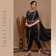 SMALL INDIA Georgette Embroidery Saree