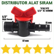 CHECK VALVE 1/ 2 INCH MALE OUTER THREAD STOP FAUCET TO PE 13 HOSE ORIGINAL AND TRUSTED 16 MM/