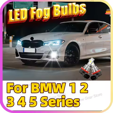 2Pcs Led Car Fog Lamp 12V Fog Light Bulb Canbus For BMW E92 F34 F31 F33 F83 F32 F82 F36 F10 F21 F45 