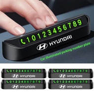 Hyundai Car Temporary parking mobile phone mobile phone moving car number plate car decoration i10 K