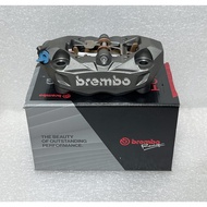 < RUMI > BREMBO DUCATI 939 Radiation Calipers Gray Background Silver Letters (Left Side) Hole Distan