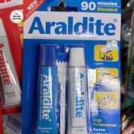 ARALDITE STANDARD EPOXY GLUE 90 MINUTES MINUTES ADHESIVE BLUEbiru