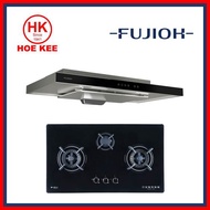 Fujioh FH-GS6530 SVGL Glass Hob / Fujioh FH-GS6530 SVSS Stainless Steel Hob + Fujioh Slimline Hood FR-MS1990R