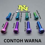 RIGHT BOTTOM SHOCK BOLT UNIT NINJA R SS KIS RR ZX 150 TITANIUM GR5 VIETNAM