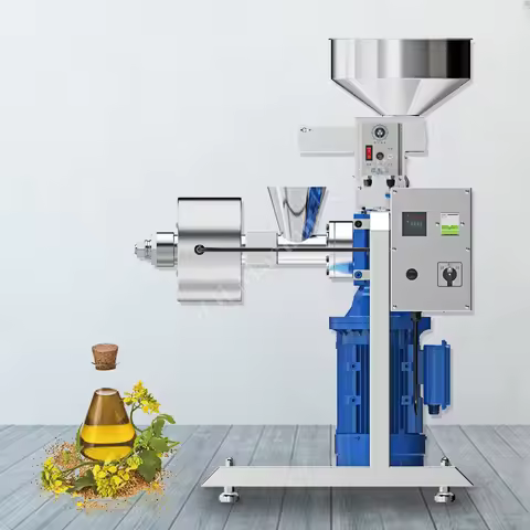 Oil Press Machine Home Peanut Seeds Squeezer Stainless Steel Business Sesame Sunflower Expeller Soyb