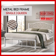 Single/Queen Metal Bed Frame Katil Queen/Single Bujang Queen Katil Besi Putih Bedframe Iron Bed铁床架