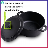 Cast iron soup pot thickened non-stick cast iron pan old-fashioned flat-bottom insulation pot uncoated saucepan