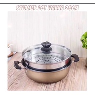 28cm Color Steamer Pot