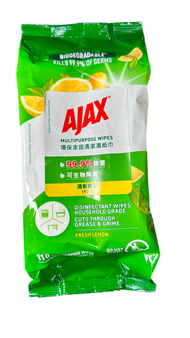 雅漬仕 - 天然100%竹纖維 萬用去油漬 消毒除菌 環保家居濕紙巾 110片 (清新檸檬) #0335