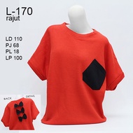 MM L-170 IMPORTED BAT-WING KNIT TOP LD 110 CM FIT TO BB 86 KG MISSMODE SVL