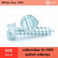 Release Thread HWS Head Zinc Plated Size 12-14 I White CR3+