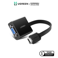 UGREEN HDMI TO VGA+3.5MM AUDIO 25CM CONVERTER  (BLACK)