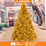 NUVOX Gold Christmas Tree 4/5/6/7/8Ft Artificial Xmas tree WIth Stand Easy to Assemble With High Quality Material