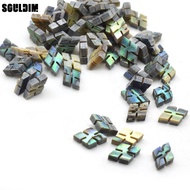 20PCS Guitar Abalone Mother of Shell Dot Diamond Notched Inlay Maker for Guitar Bass Ukulele Fingerb