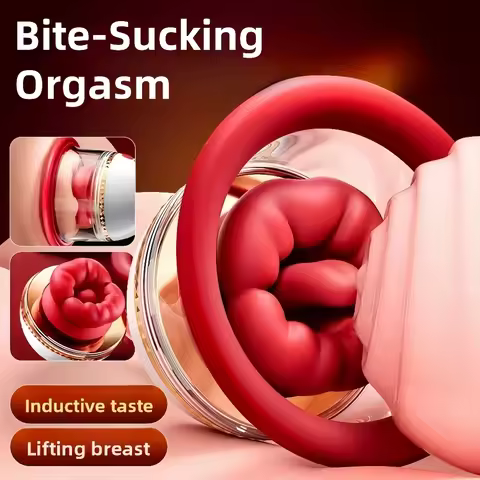 Breast Massage Vibrator Breast Teaser Tongue Clitoral Stimulator with Suction Cup Head AV Breast Cor