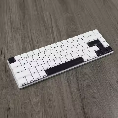 Black White Slim Low profile MX PBT Keycap Side Print Dye Sub for Nuphy 61/64/75/87/96/104 Mechanica
