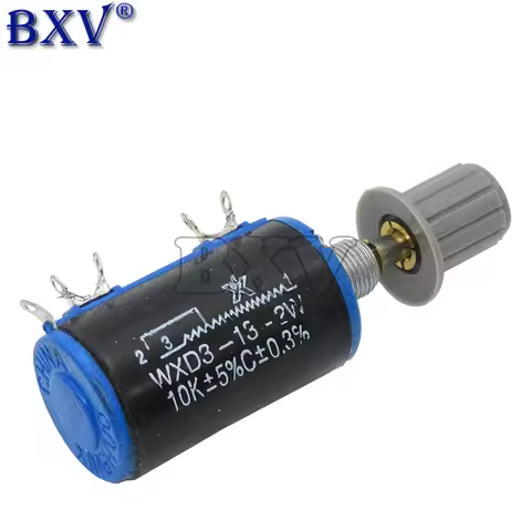( 1PCS WXD3-13 2W Potentiometer + 1PCS Grey Knob )100 200 220 1K 2.2K 3.3K 4.7K 5.6K 6.8K 10K 22K 33