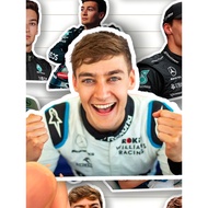 George Russell Sticker HD Waterproof Formula One Racing Driver George Russell Stickers