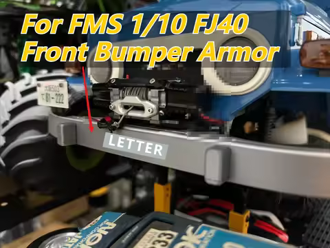 For FMS 1/10 FJ40 RC Crawler Front Bumper Armor Custom Protective Mod Part Anti‑Collision DIY Upgrad