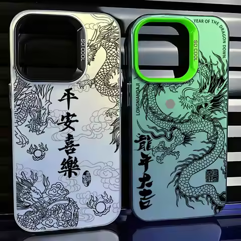 Trend Fashion Chinese Dragon Case for Xiaomi Redmi A1 A3 13C 9C 9T Note 7 8 9 9S 10 11 12 13 Pro K60