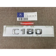 Letter c180 mercedes, stamp c180 kompressor, logo c180 mercedes