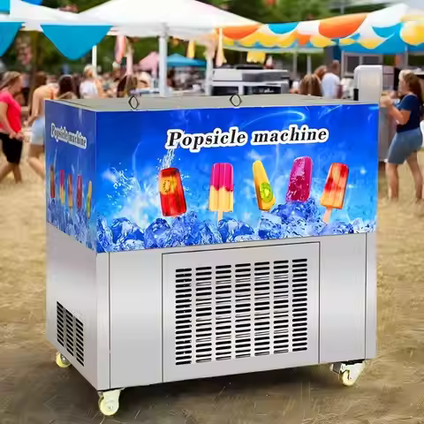 4 Moulds Commercial Small Ice Popsicle Making Machine New Commercial Ice Lolly Maker for Fruit Water