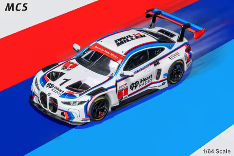MCS 1:64 BMW M4 GT3 Alloy Diecast Model Car Imsa North America Endurance Race Csl Tribute Livery Col