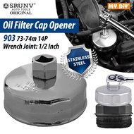 DIY Online4u - 903 SRUNV Oil Filter Opener Housing Cap Stainless Steel 903 74-73mm 14p Oil Filter Ca