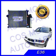 หม้อน้ำ บีเอ็ม อี36 เกียร์ออโต้ หนาพิเศษ 32 mm Car Radiator BMW E36 AT ความหนา 32 mm.(NO.296)