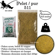 Pur 511 for feed for Bangkok chickens, laying hens, broodstock, Broiler and poultry (250gr - 1kg).
