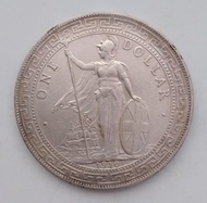 1910(B)年英國貿易銀圓(俗稱「港光」及「站洋」-英屬印度孟買鑄造