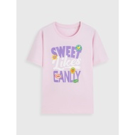 Men's T-shirt with CANIFA print short sleeve regular form printed with pattern 8TS26S018