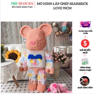 Lego Bearbrick Bearbrick 90cm Bearbrick Puzzle Model XINZ Bearbrick LOVE 90cm puzzle toy - MOBLOCKS