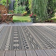 Rugshop Modern Bohemian Indoor/Outdoor Area Rug 7'10" x 10' Cream