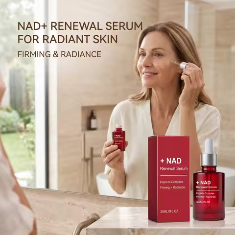 NAD Renewal Serum Peptide Complex Firming Brightening Anti Aging Hydrating Smooth Fine Lines Boostin