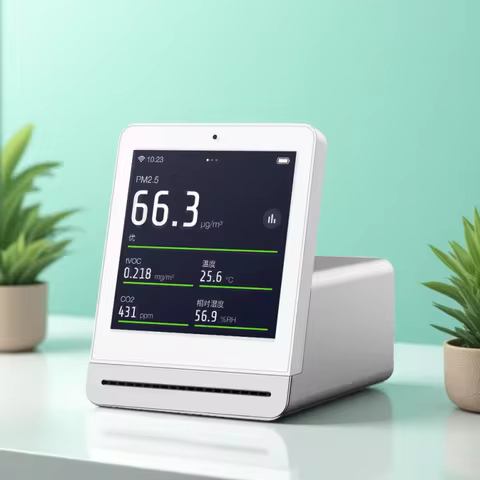 Qingping Air Detector Temperature Humidity Sensor Touch Screen Control CO2 PM2.5 Quality Monitor for