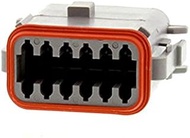 TE CONNECTIVITY DT06-12SA-CE06 DT Series Contact Size 16 12 Way Gray Plug - 5 item(s)
