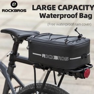 ROCKBROS Carrier Bag For Bike Big Capacity Reflective Mountain Bike Trunk Bag High Quality Rainproof Bicycle Rear Storage Bag Bicycle Accessories